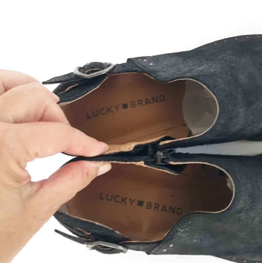 Lucky Brand Gahiro Low Leather Bootie size 7
